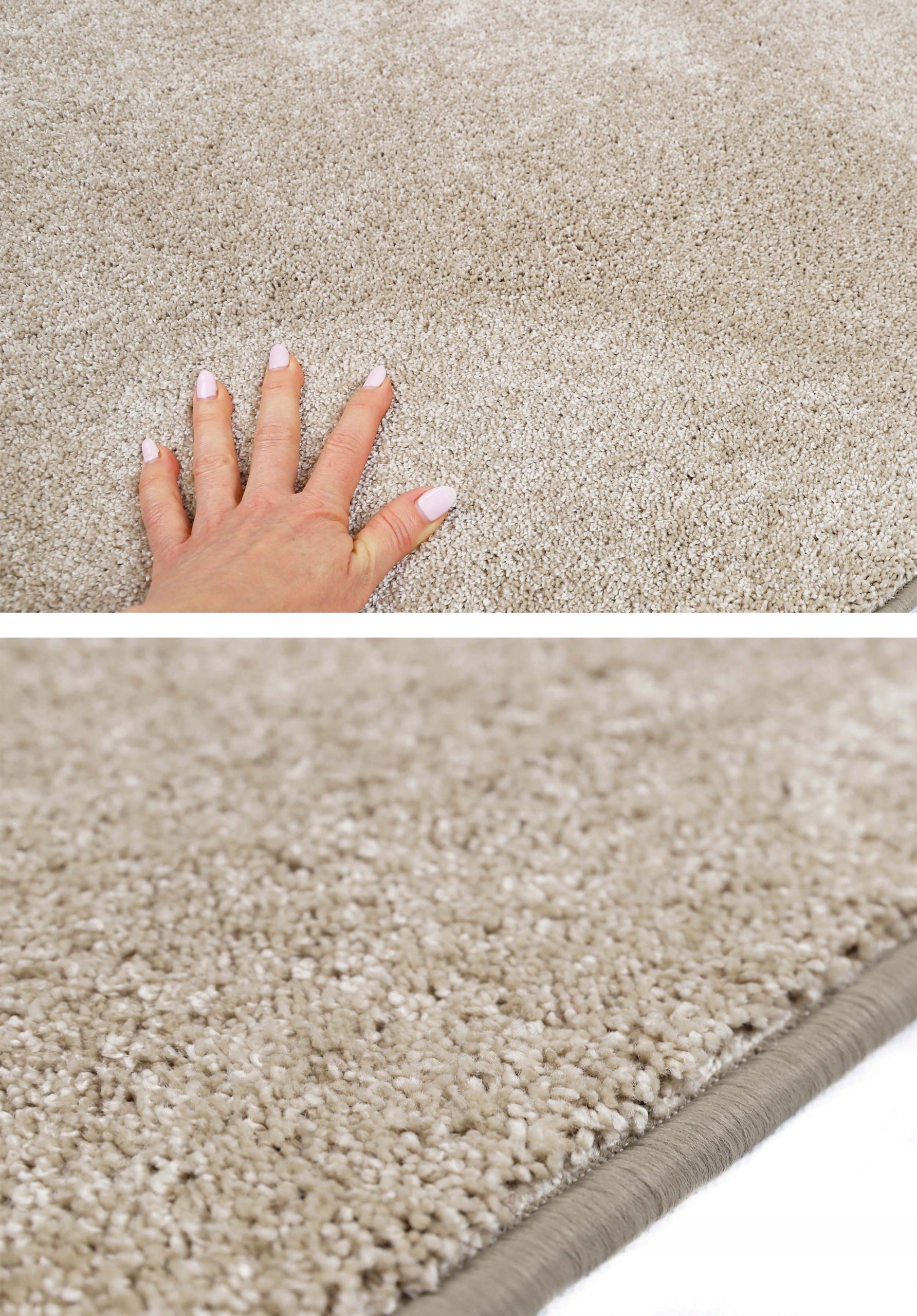 FASHIONABLE CARPET FOR LIVING ROOM BEDROOM SOFT THICK BEIGE 120X160 cm Beverly Product width 120 cm