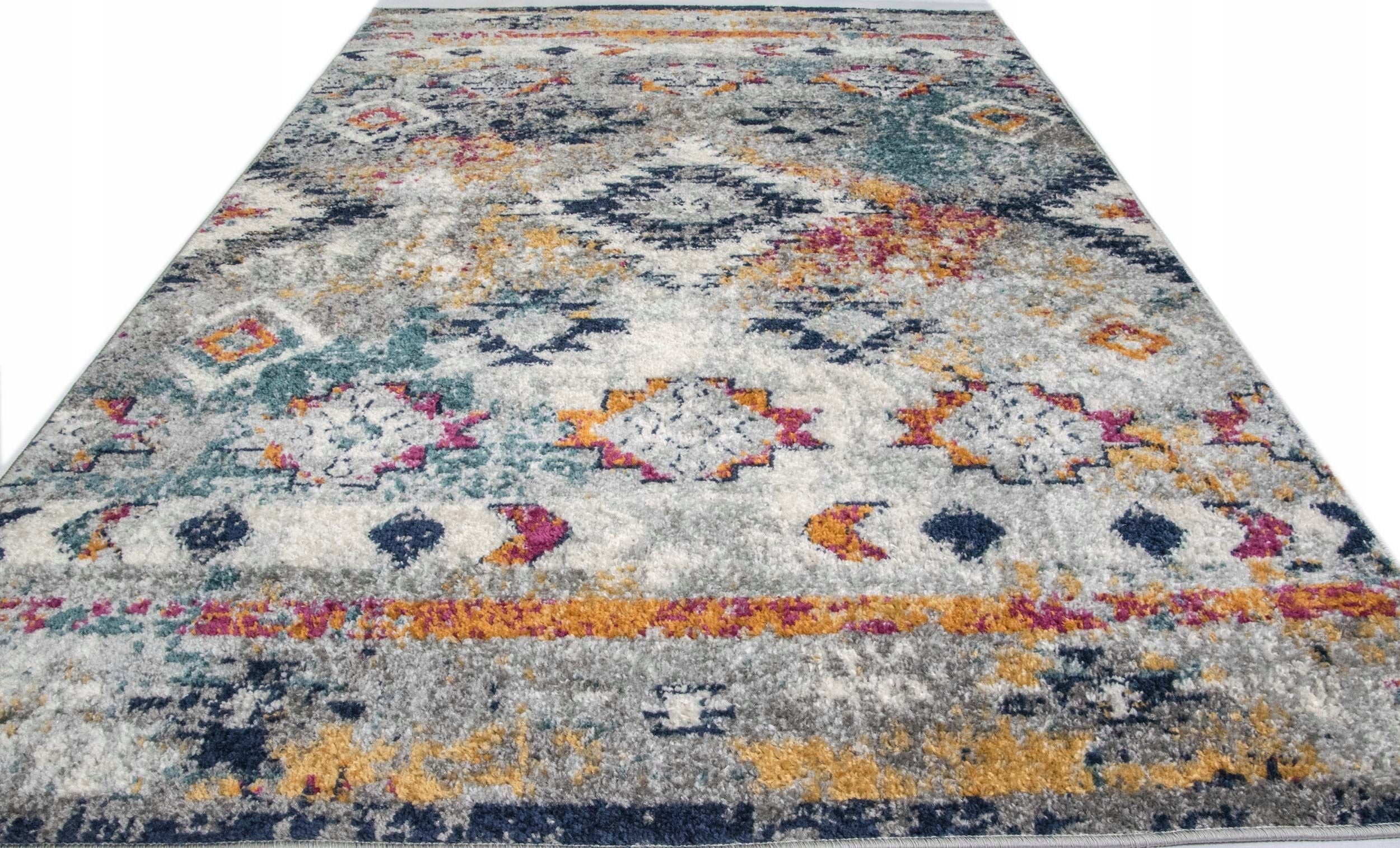 FASHIONABLE CARPET FOR LIVING ROOM ZANZIBAR ETNO BOHO 180x250cm Color multicolor