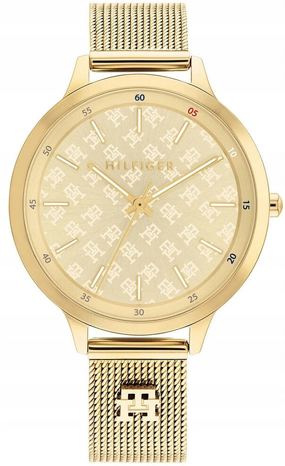 FASHIONABLE GOLD WOMEN'S WATCH TOMMY HILFIGER 1782588 IRIS MESH SLIM GOLD + BOX Brand Tommy Hilfiger