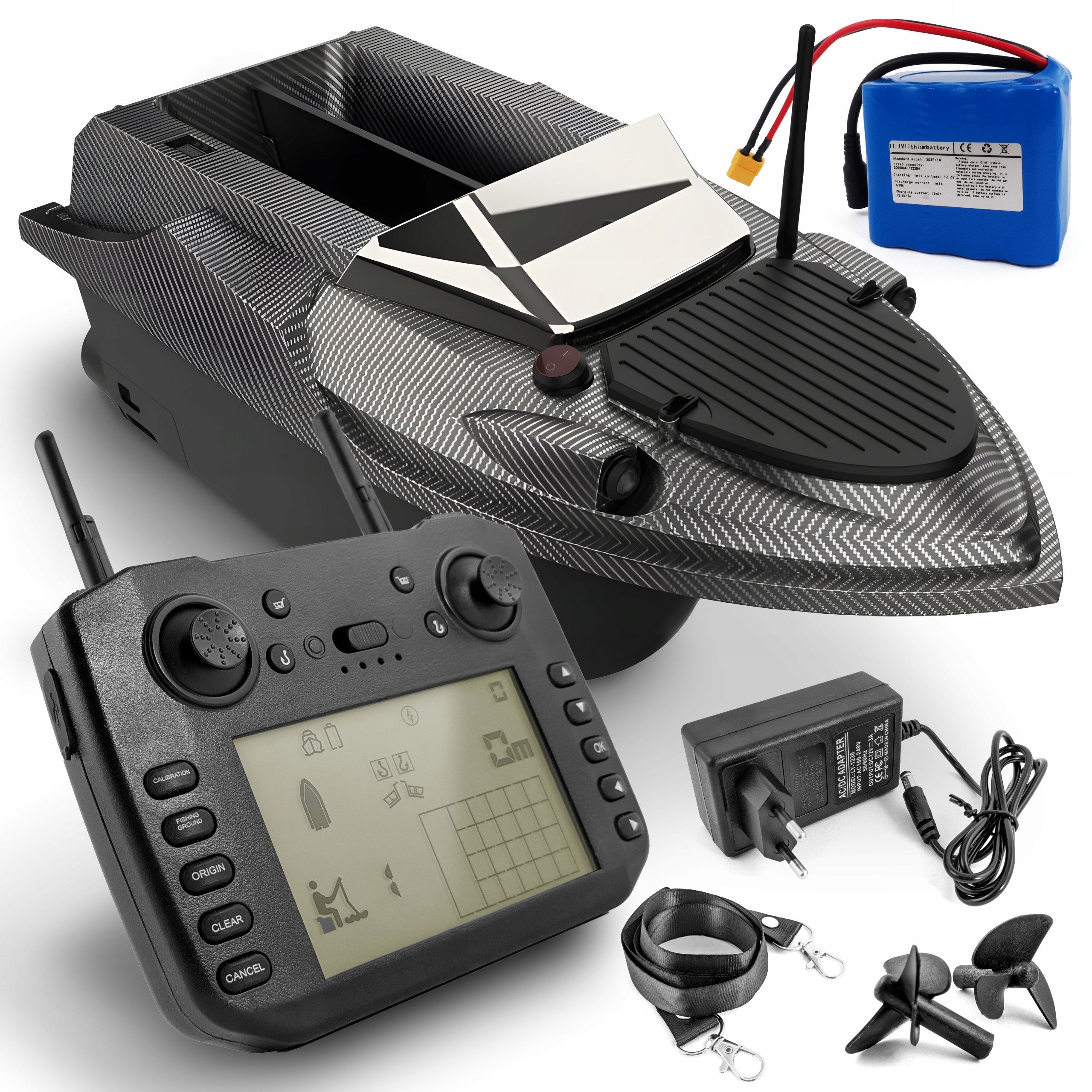 FAST Bait Boat Flytec V080 GPS Feeder 3kg Battery 20Ah 800m 15km/h