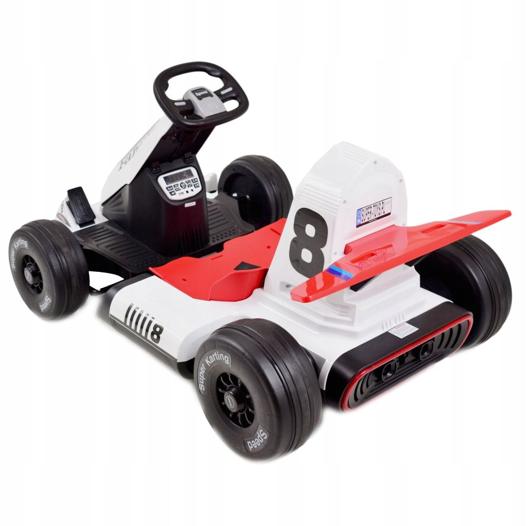 FAST FANCY GO-KART FOR 12V BATTERY, ADJUSTABLE - EXTENDABLE FRAME, SUPER WITH Maximum load 40 kg