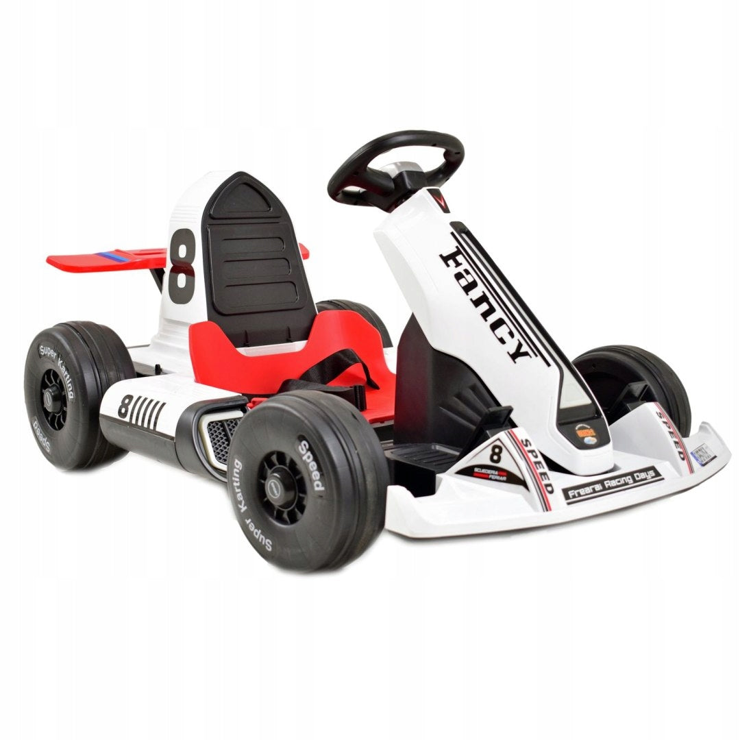 FAST FANCY GO-KART FOR 12V BATTERY, ADJUSTABLE - EXTENDABLE FRAME, SUPER WITH