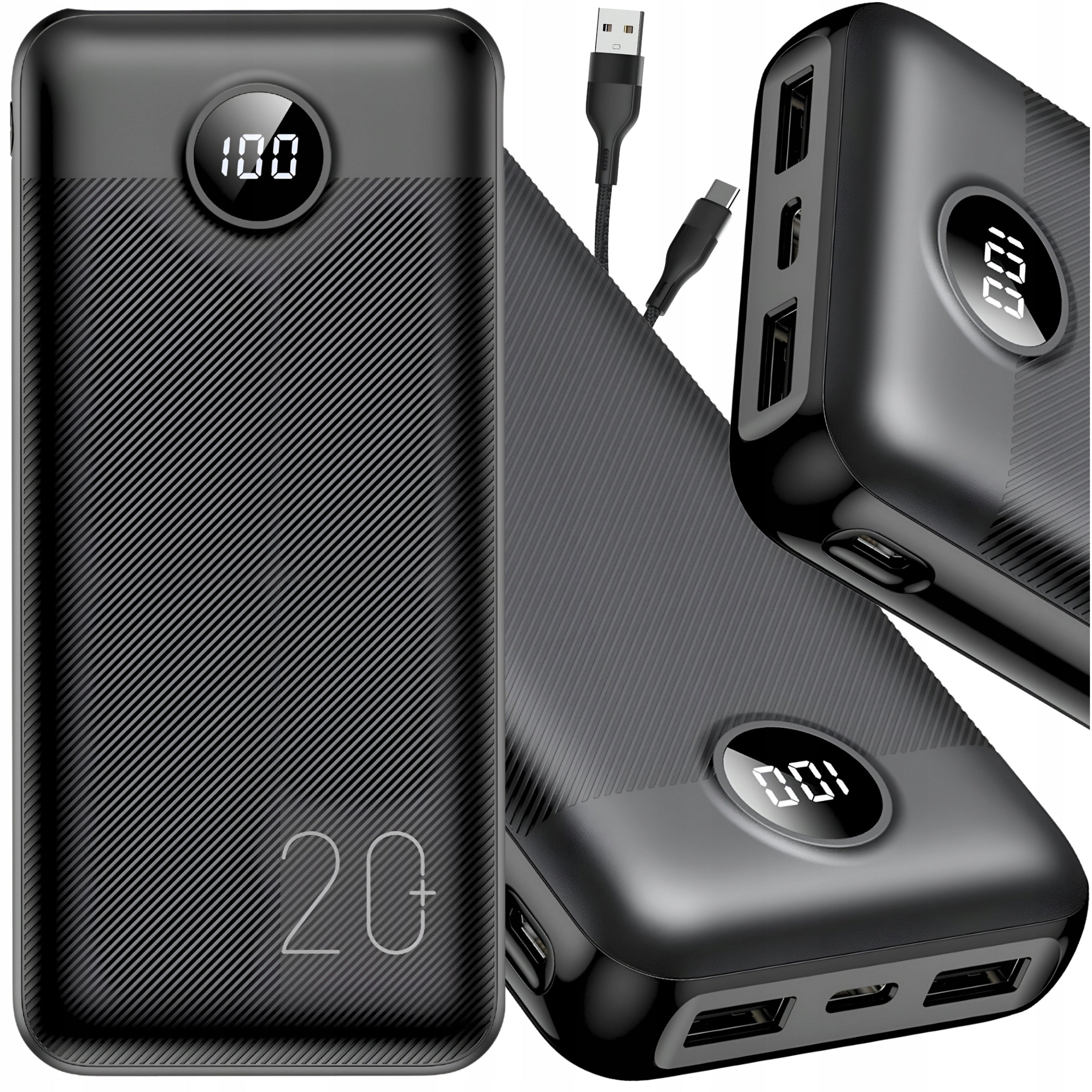 FAST POWERBANK 20000mAh 20W QC 3.0 PD 3.0 USB C USB POWER TRAVEL BANK
