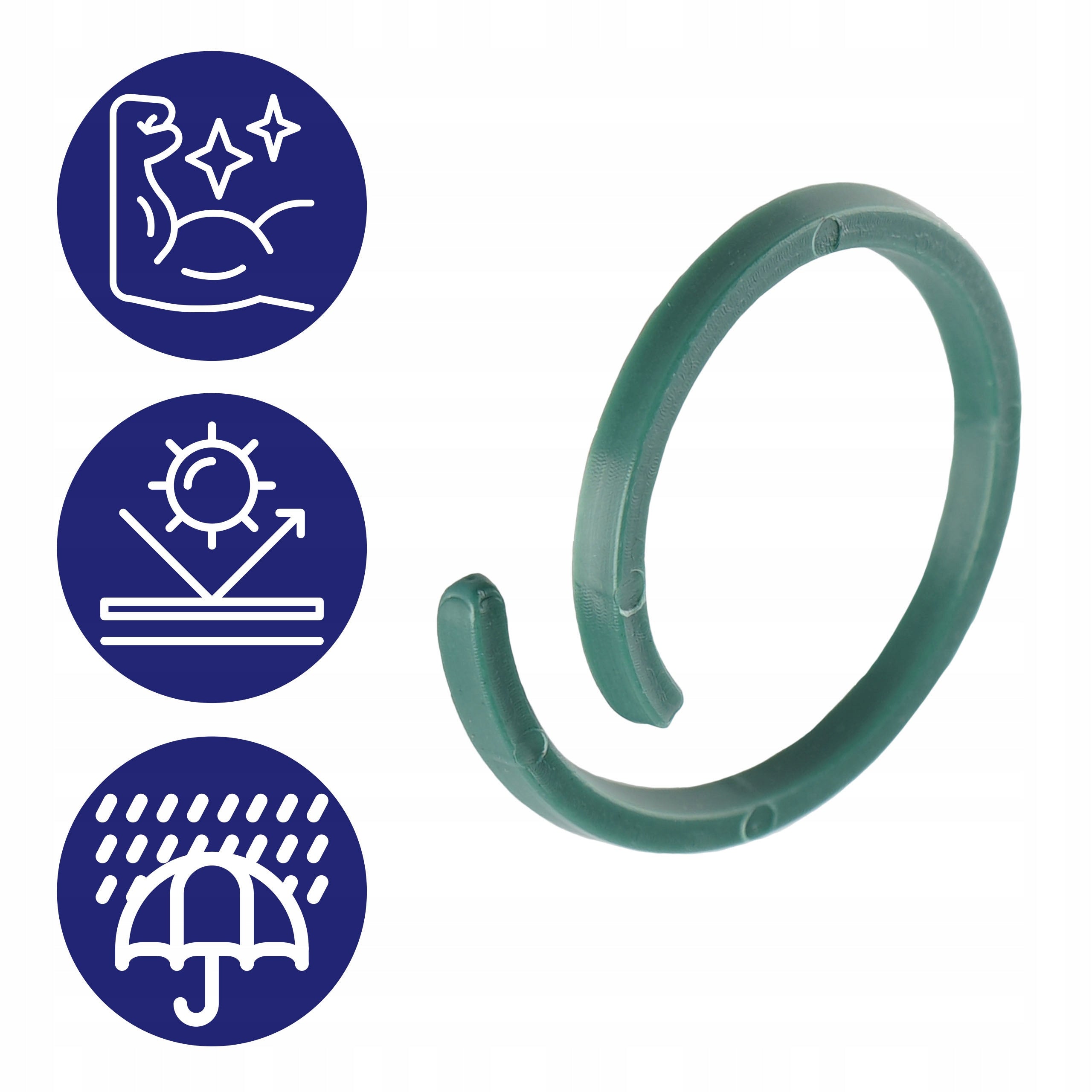 FASTENERS FOR FIXING TOMATO PLANTS STEMS OF PEDES ON POLES 50 PCS ROUND Manufacturer code Zapinki do mocowania roślin 3cm