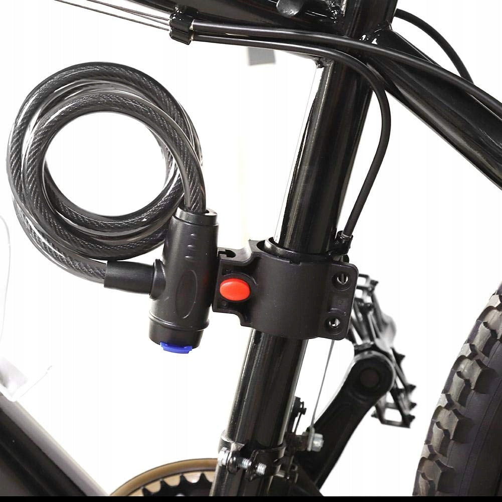 FASTENING BICYCLE CABLE SPIRAL WITH KEY THICK STRONG LOCK Manufacturer code ZAPIĘCIE ROWEROWE BLOKADA ROWEROWA NA ROWER