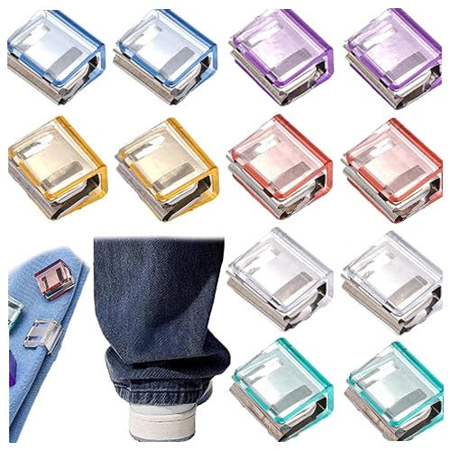 FASTENING TROUSER LEG CLIPS TO PREVENT WIPING 12 PCS