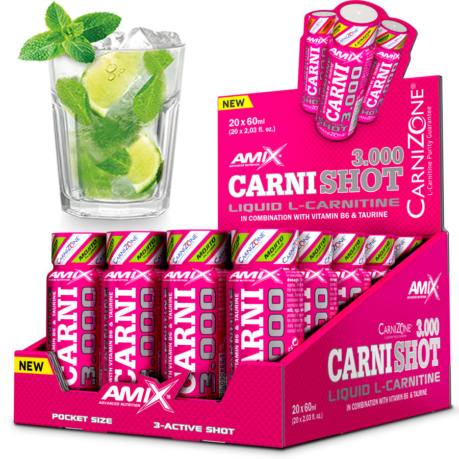 FAT BURNER CARNITINE Strong liquid formula L carnitine 3000 SHOT X20