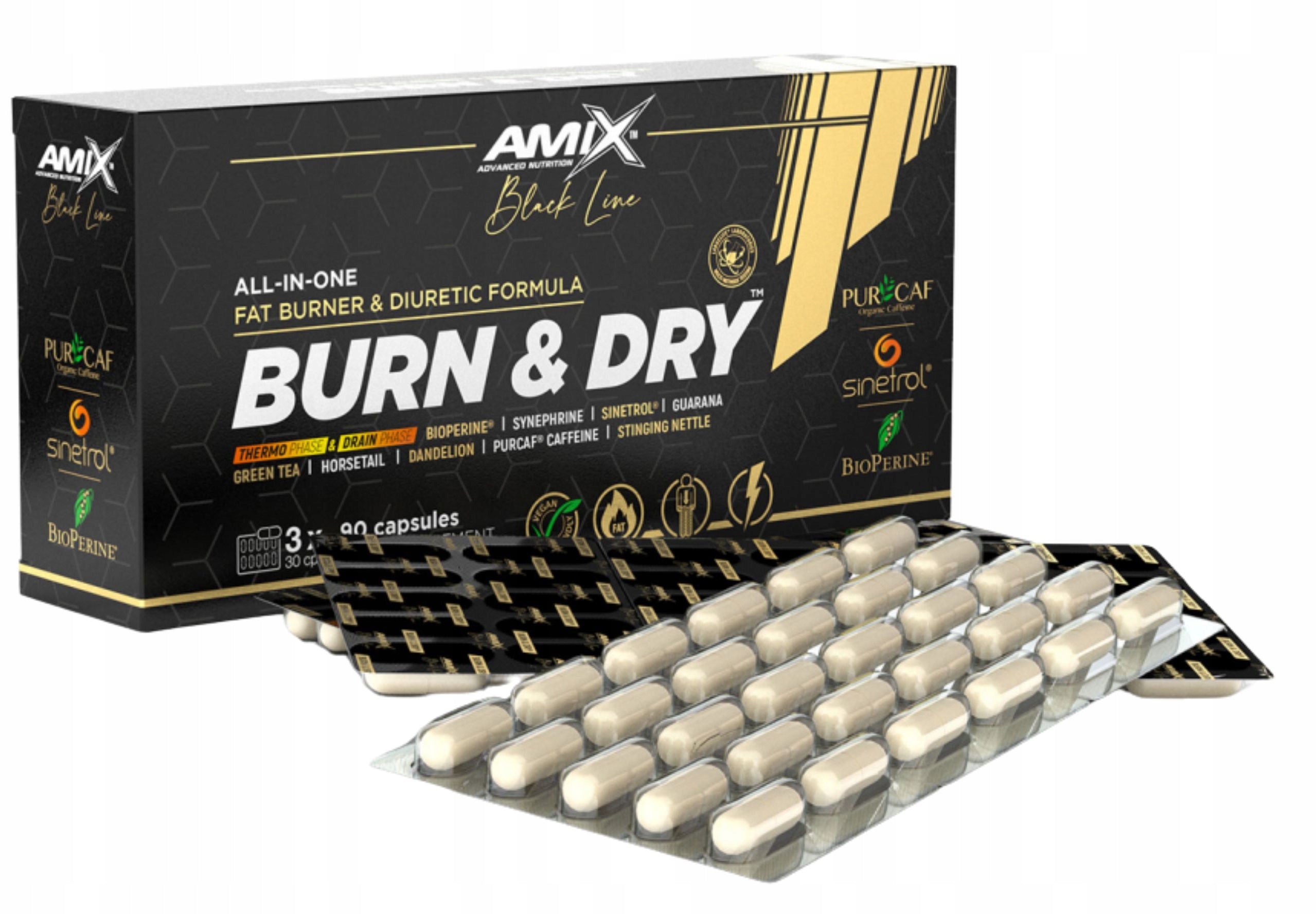 FAT BURNER Effective Belly Fat Burner Guarana Extract Bioperine Expiration date at least six months from the date of purchase