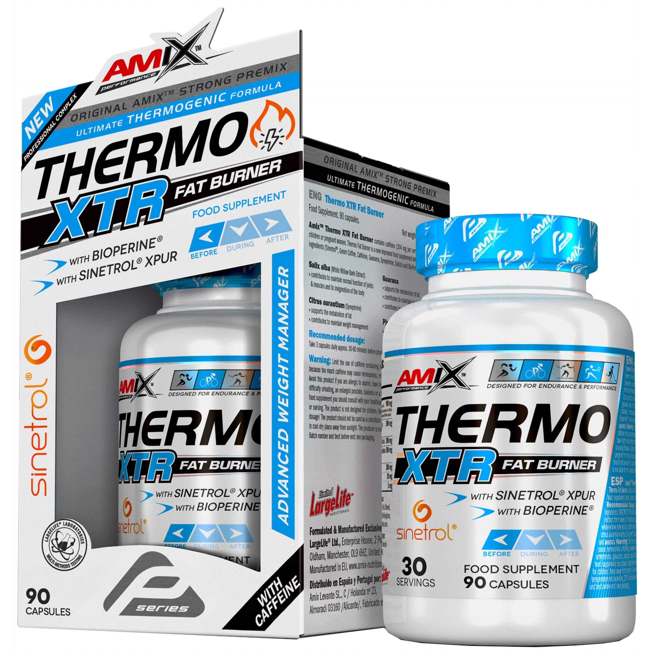 FAT BURNER POWERFUL Treatment - Sinetrol Green Coffee Guarana Packaging status original
