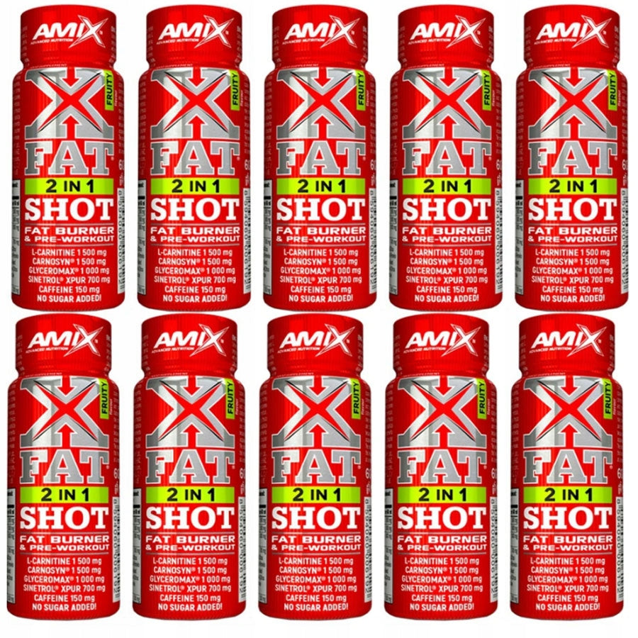 FAT BURNER SHOT - Pre-workout fat burning, energy increase - Xfat