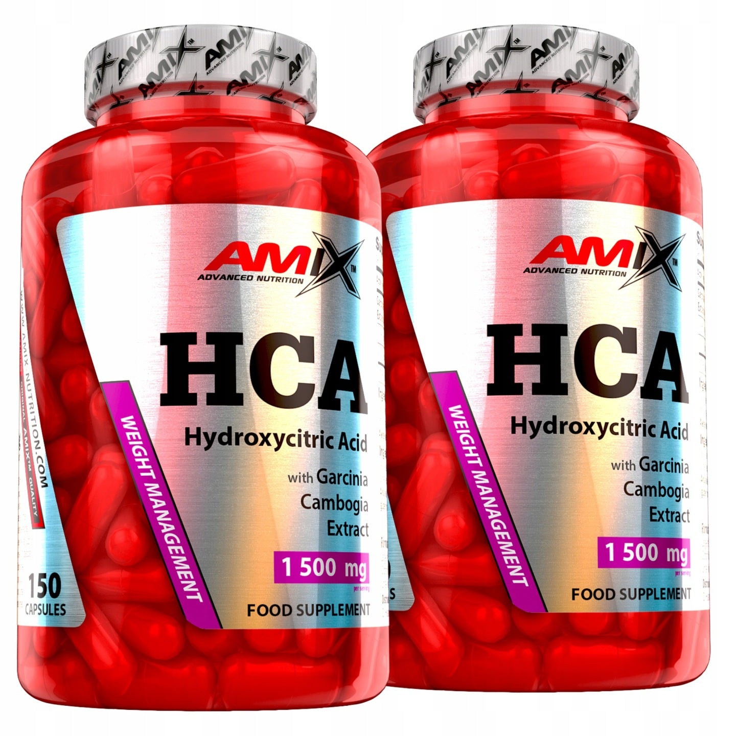 FAT BURNING TABLETS belly thighs buttocks - for 50 days - Amix HCA x2