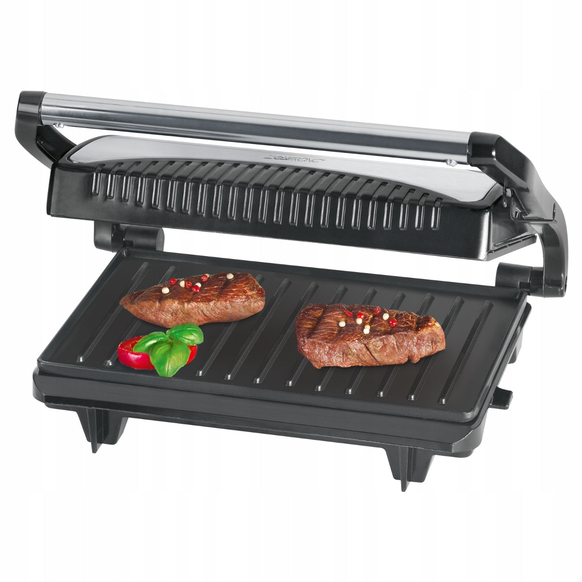 FAT FREE ELECTRIC GRILL STEEL INOX COMPACT 700W Model MG 3519