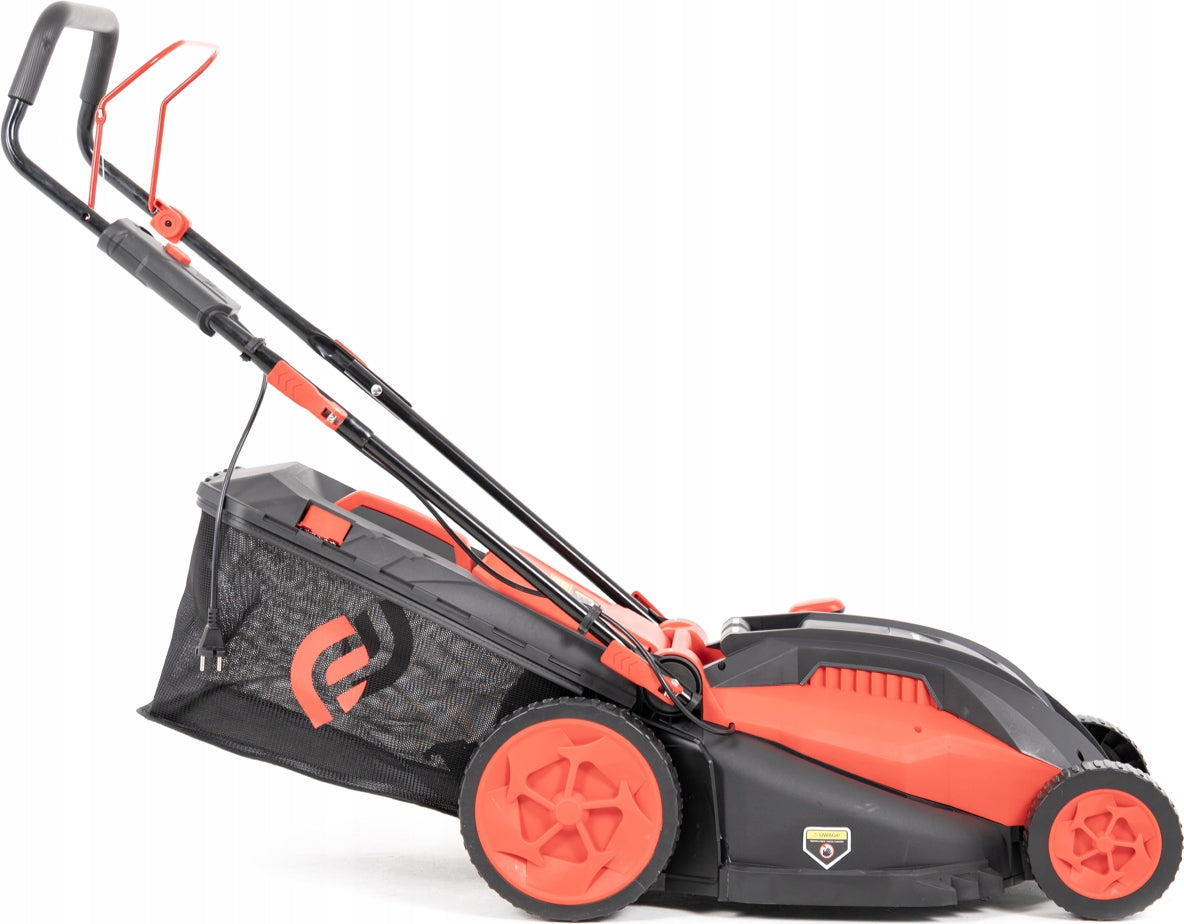 FAWORYT ELECTRIC LAWN MOWER INDUCTION FOR GRASS WITH BASKET 50L 1800W 43cm Engine power 1800 W