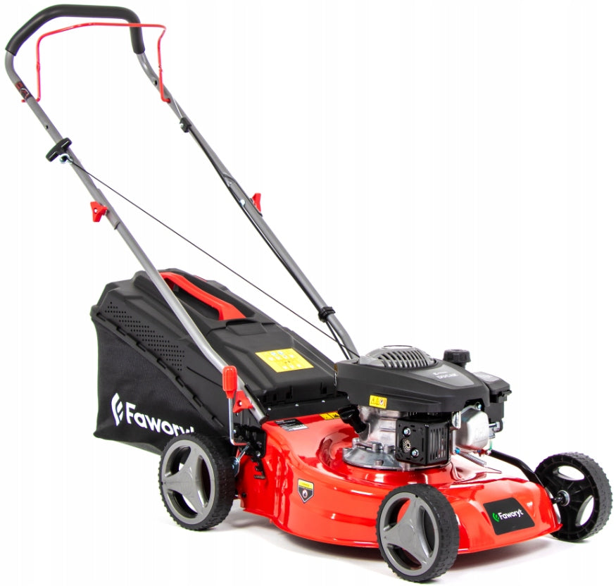 FAWORYT STRONG METAL LAWN MOWER 46cm 155c 5KM WITHOUT DRIVE Engine displacement 150 cm³