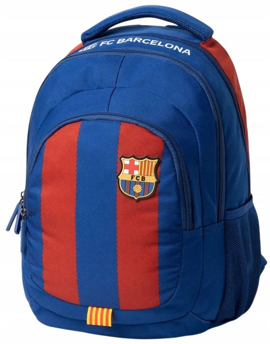 FC BARCELONA SCHOOL BACKPACK SATCHEL FOR SCHOOL A4 Multi-chamber License