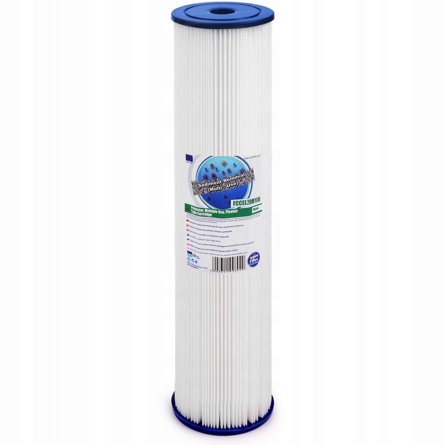 FCCEL20M20B Aquafilter 20 micron BIG BLUE 20" filtration EAN (GTIN) 5908311099186