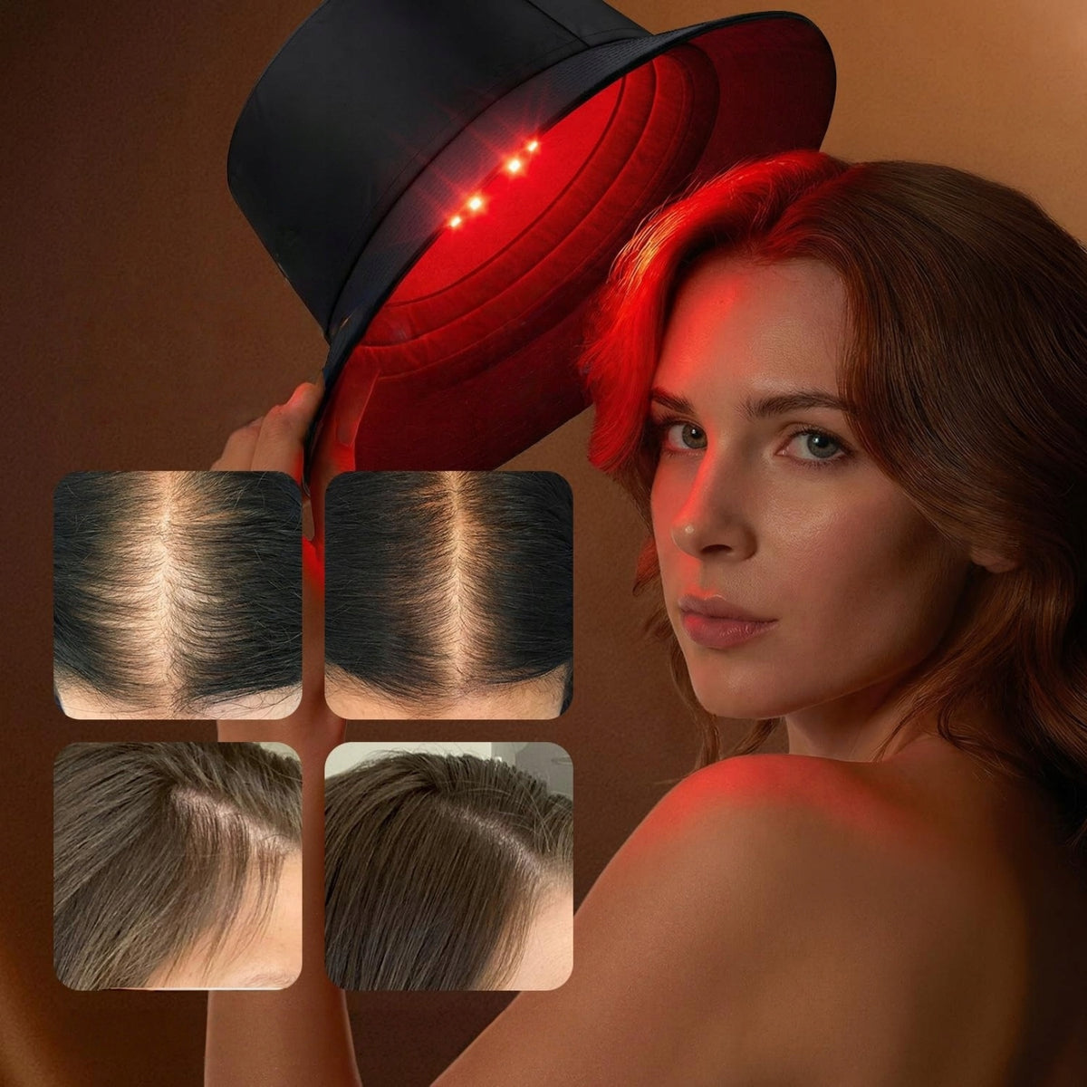 FDA Cleared Red Light Therapy Hair Growth Cap, 336 Chips, With Controller Medical device no