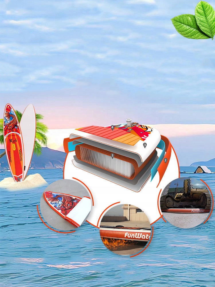 FEATH-R-LITE FR01E Inflatable Paddle Board SUP Board 350cm with Accessories Length 350 cm