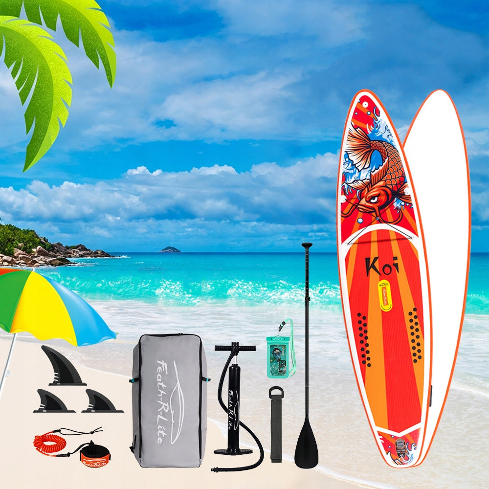 FEATH-R-LITE FR01E Inflatable Paddle Board SUP Board 350cm with Accessories Product weight with unit packaging 13 kg