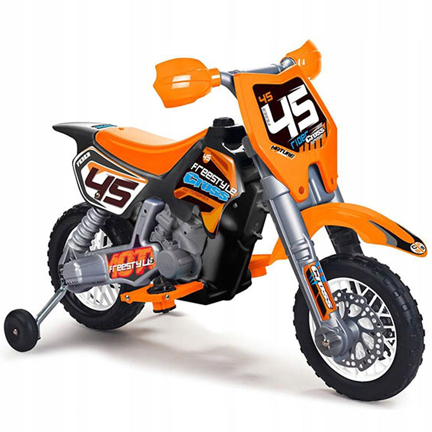 FEBER Motorcycle Cross Orange for 6V Battery for Kids Brand Feber