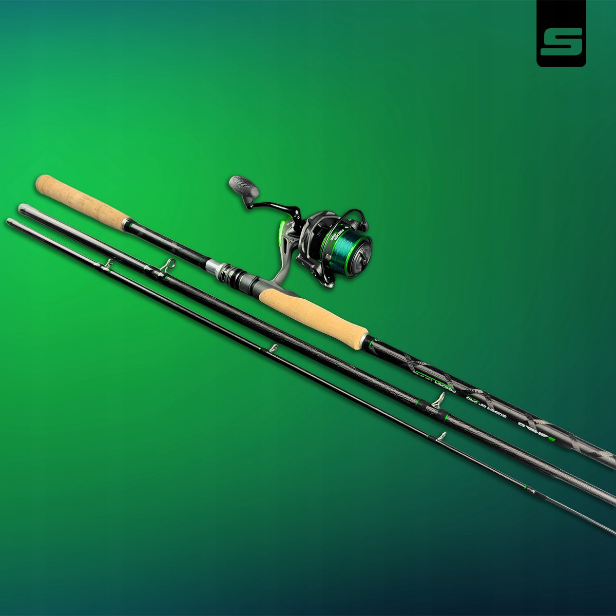 FEEDER FISHING SET 3,6M CARBON PREMIUM FISHING ROD REEL FISHING LINE Manufacturer code SH-FISHING_FEEDER_PRO_SET_360