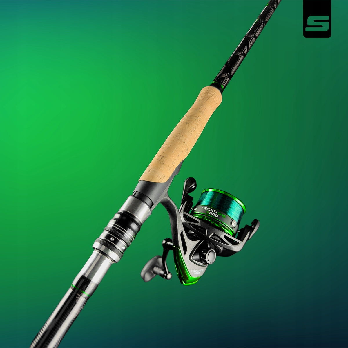 FEEDER FISHING SET 3,6M CARBON PREMIUM FISHING ROD REEL FISHING LINE Packaging status original