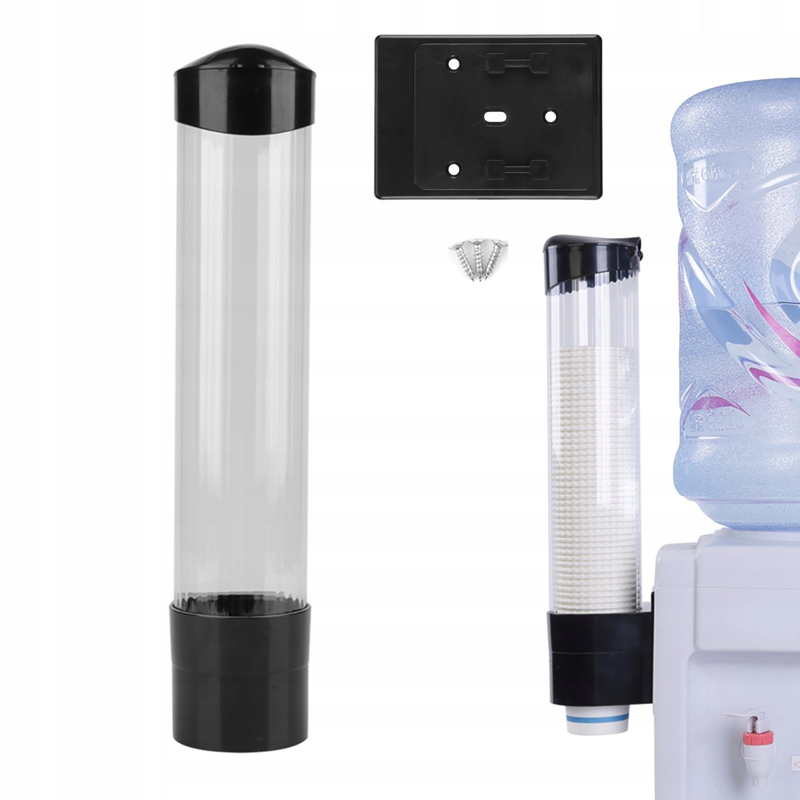 FEEDER HOLDER DISPENSER FOR DISPOSABLE CUPS FOR 70-75MM 60-80 PCS