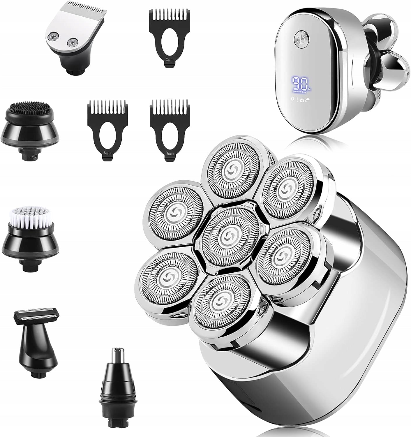 FEIMUOSI 7 Head Wet and Dry Shaving Shaver Packaging status original