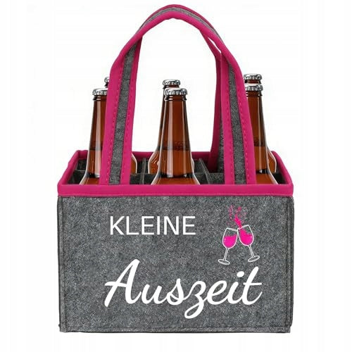 FELT BAG FOR BOTTLES GLASSES FOR WOMAN GIFT RELAXATION 23CM Brand no brand