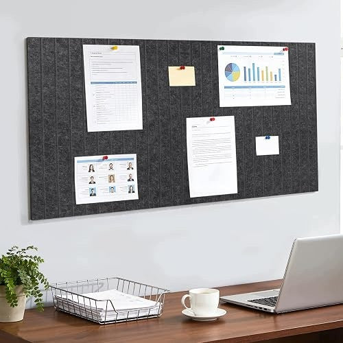 FELT BOARD ANNOUNCEMENTS 80X40 CM WITH 45 PINS FOR HOME OFFICE for children Brand no brand