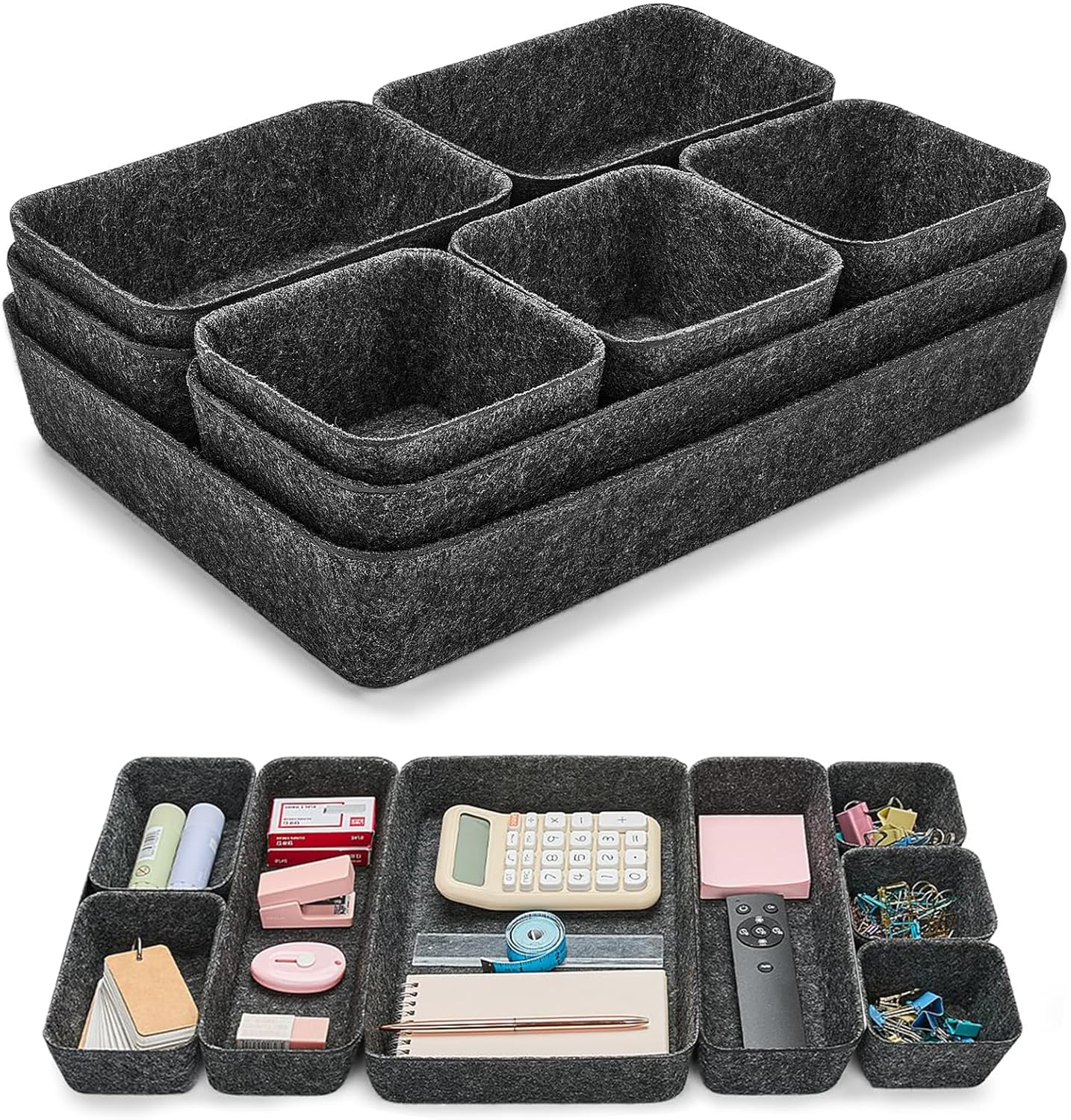 FELT DRAWER ORGANIZER SET OF 8 4 SIZES ORDER CARTRIDGE