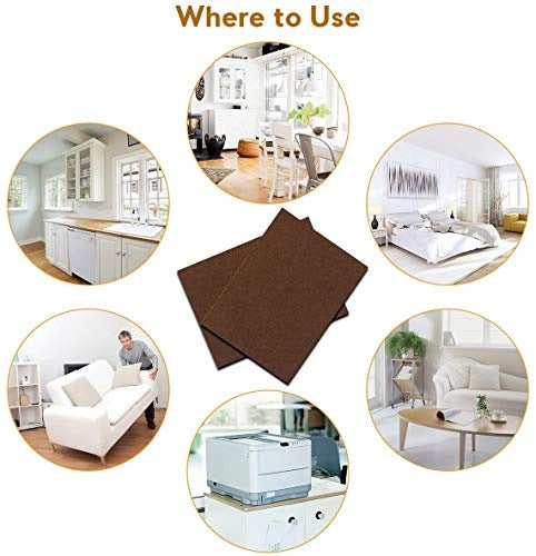 FELT PADS FOR FURNITURE SELF ADHESIVE FLOOR PROTECTION 10 PCS Wooden Manufacturer code Nieoznaczona