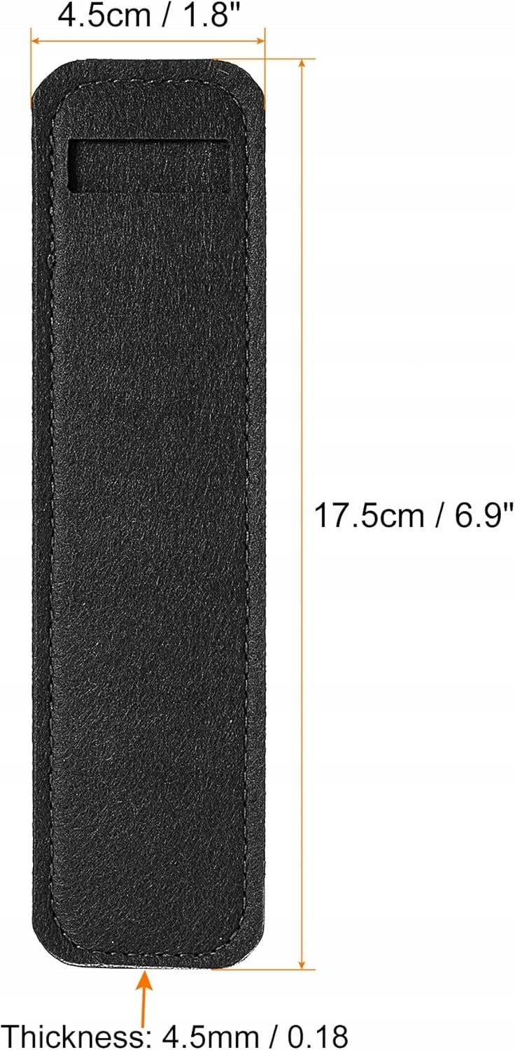 FELT PENCIL CASE MINI PEN CASE BLACK 17,5X4,5CM Brand Genie