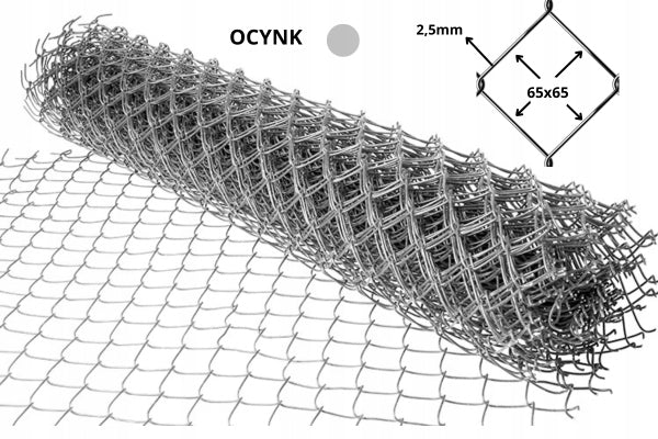FENCE MESH 2,5mm 65mm 150 cm galvanized 15m CHEAP galvanized 6,5cm 1,5m