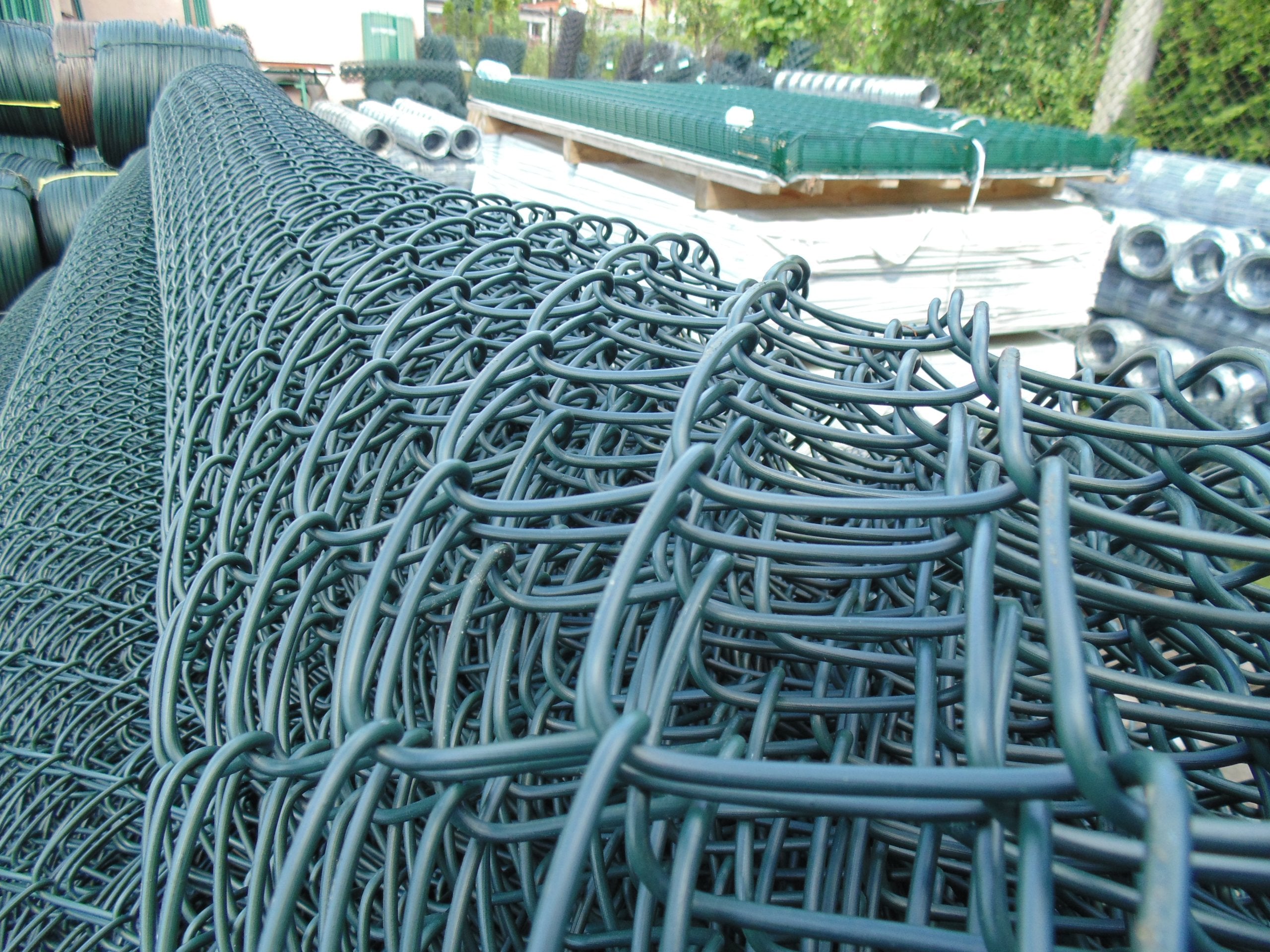 FENCE MESH 3,1mm 65mm 150cm green 10M PVC COATED 1,5m 6,5cm Manufacturer Stal