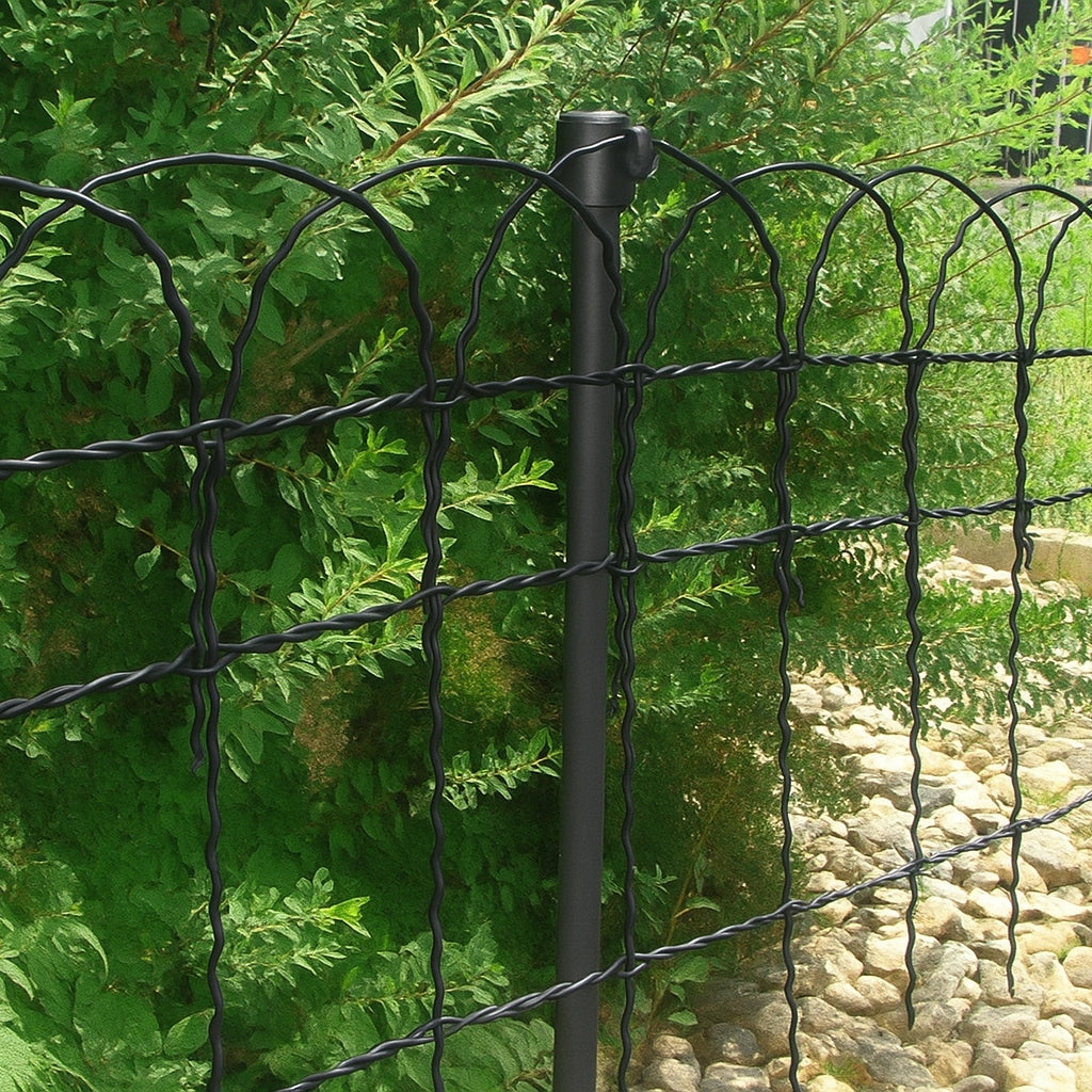 FENCE MESH DISCOUNT 65 cm PVC COATED 0.6 m roll 10 mb anthracite Manufacturer code Siatka na rabaty do ogrodu powlekana antracyt