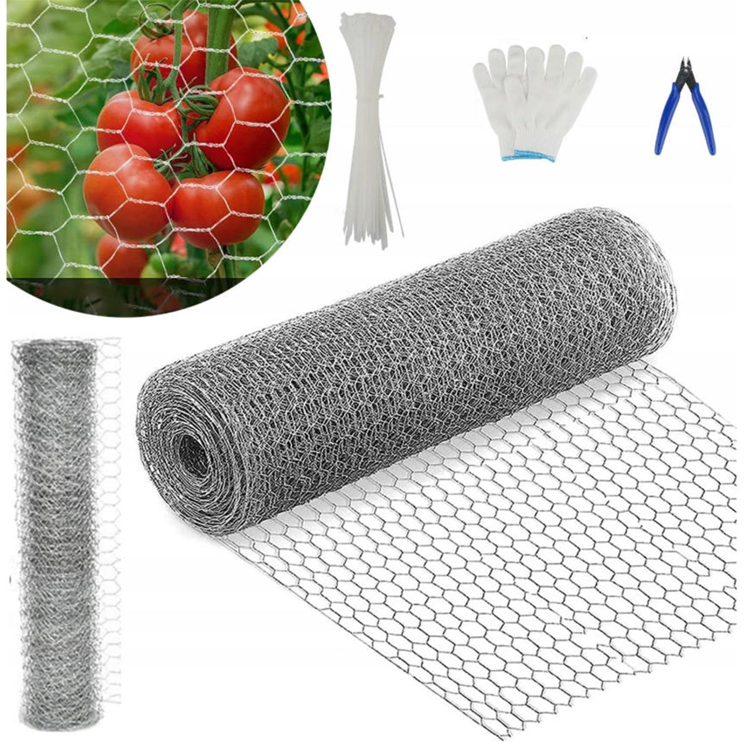 FENCE MESH FOR POULTRY CHICKENS METAL GARDEN EYELETS METALOW 0.4x10M Manufacturer no brand