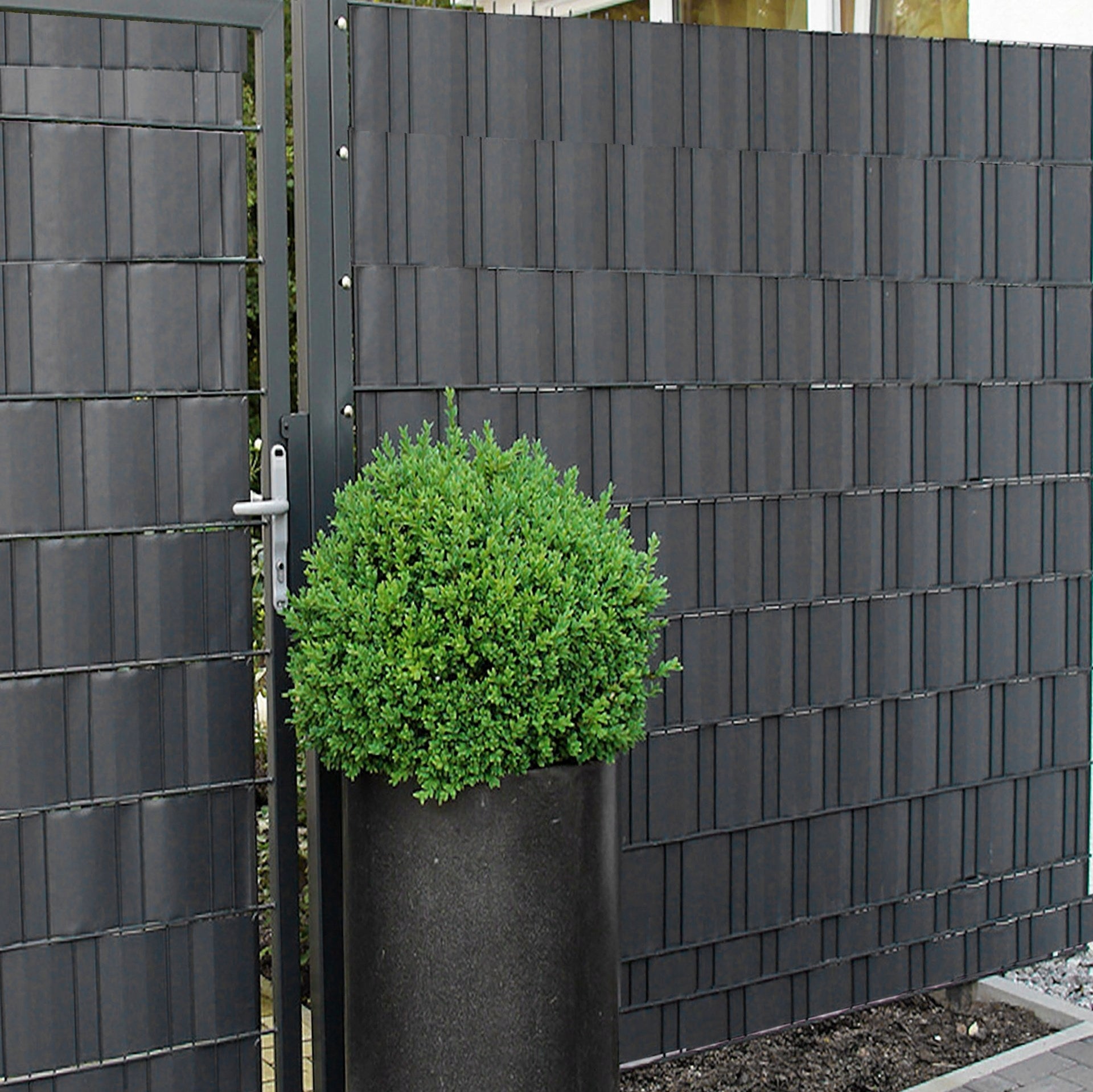 FENCE TAPE 19x35m ANTHRACITE COVER FOR PANEL FENCE + CLIPS Manufacturer code FN0001