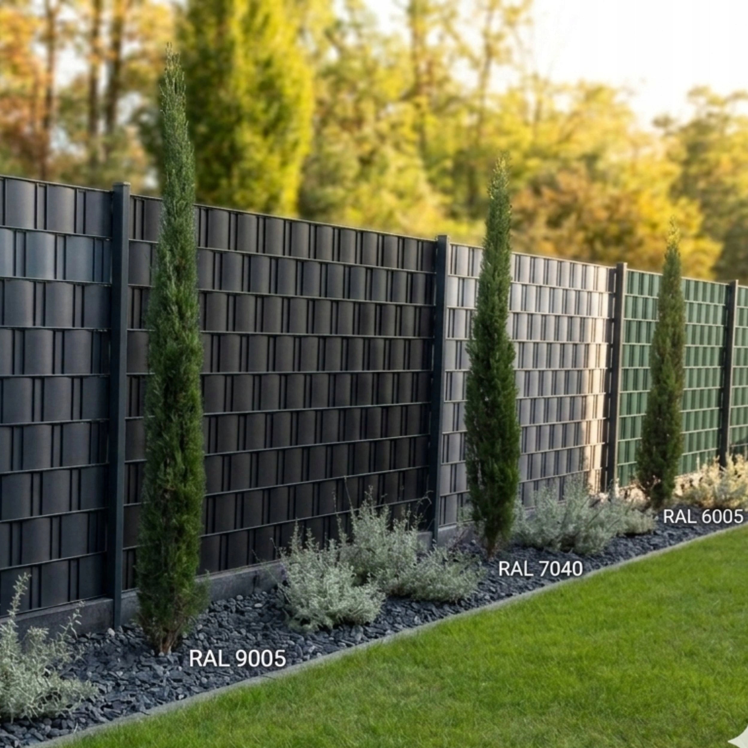 FENCE TAPE ANTHRACITE 19x35m COVER FOR PANEL FENCES FENCE +UV Manufacturer no brand