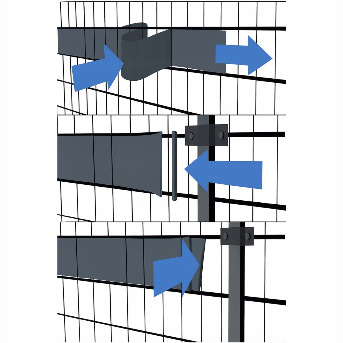 FENCE TAPE ANTHRACITE 19x35m FENCE COVER PANEL FENCE Mesh material plastic PVC coated