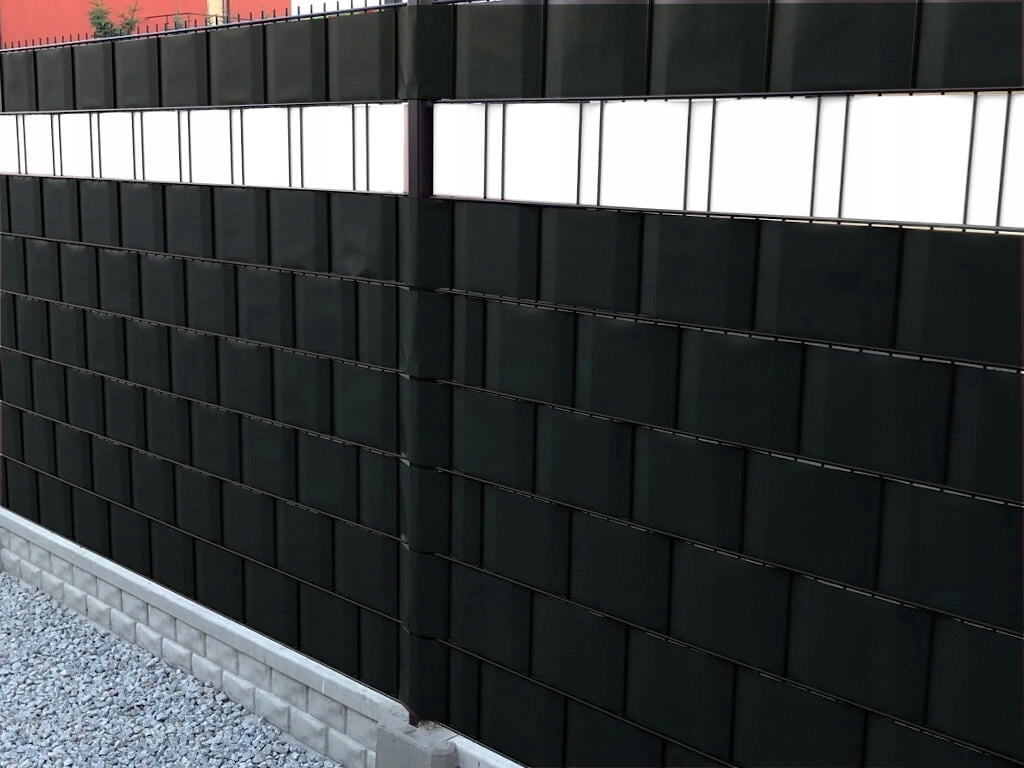 FENCE TAPE BLACK 19cmx35m PANEL FENCE COVER FENCE +UV Length 35 m