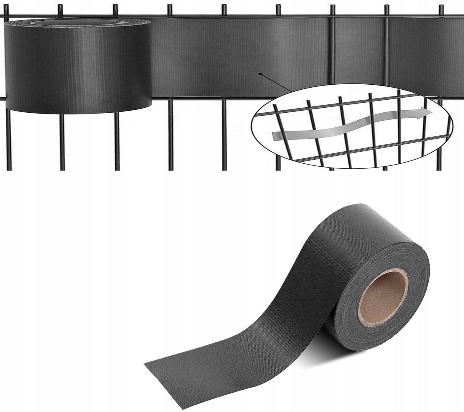 FENCE TAPE GREY FENCE COVER UV PANEL FENCE 4,75x35m Packaging status original
