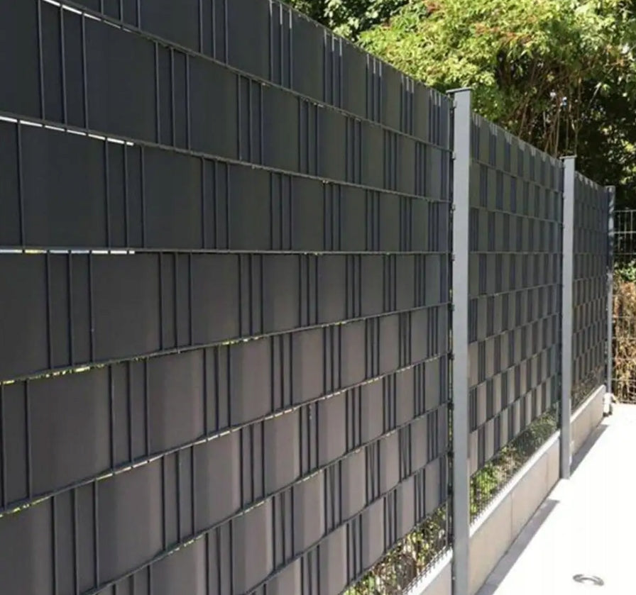 FENCE TAPE roll 35m 19cm PVC UV anthracite strip wind fence cover Height 0.19 m