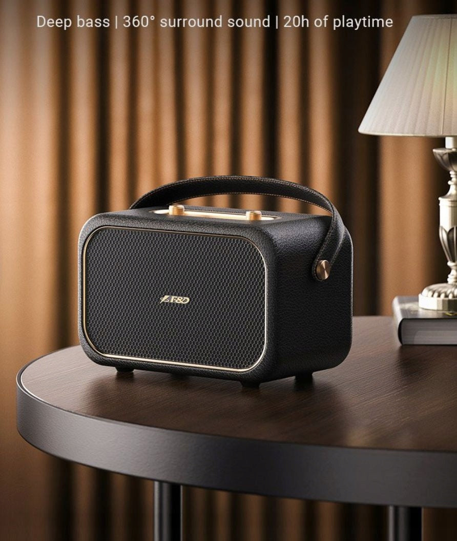 FENDA RW40 wireless speaker, portable, bluetooth, black, RETRO EAN (GTIN) 6924053407866