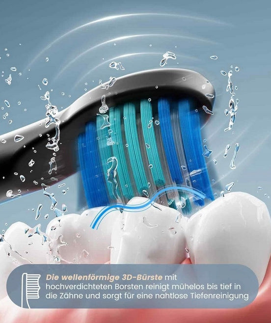 FENSOL Sonic Toothbrush 5 Modes 8 Interchangeable Heads IPX7 White Teeth Manufacturer code M306