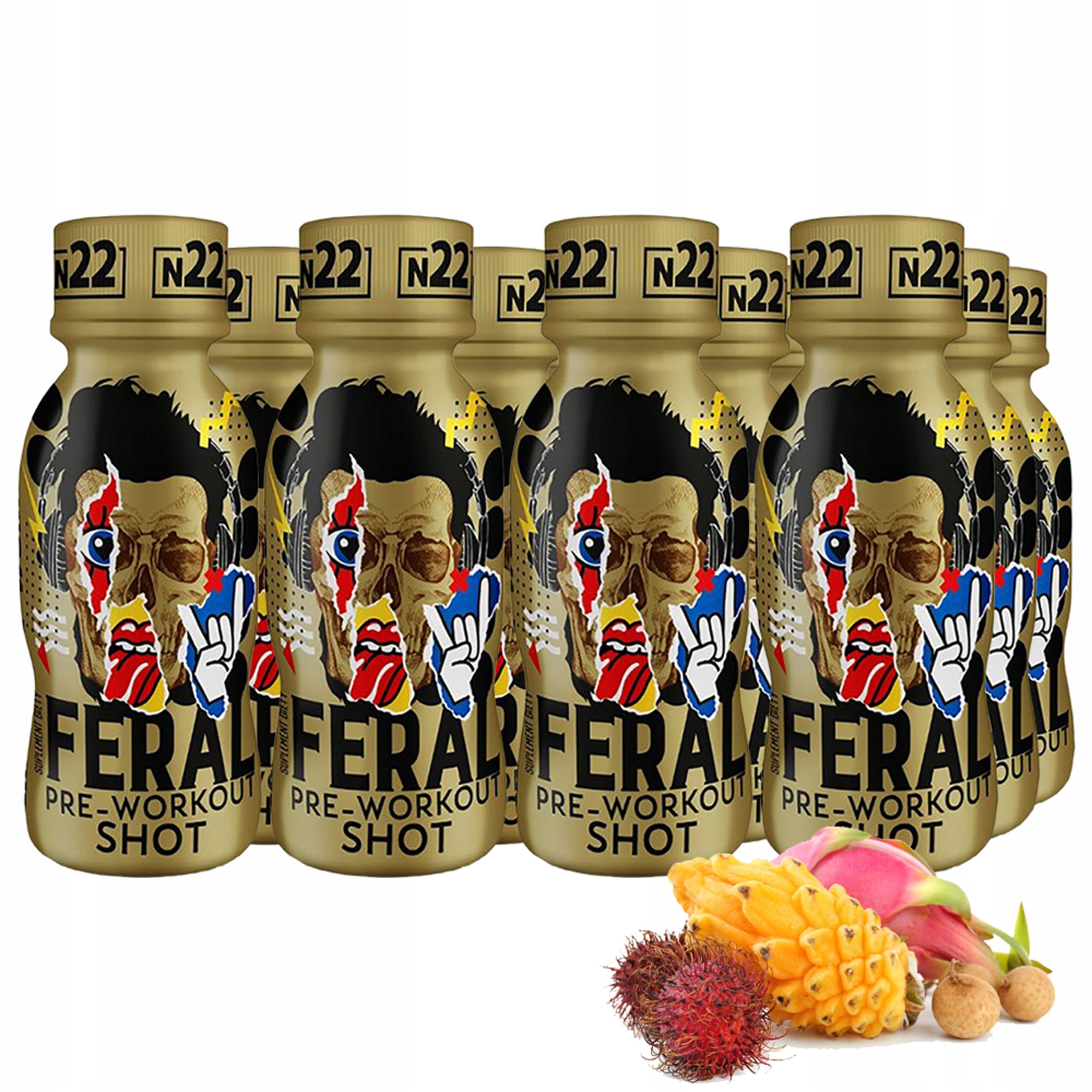 FERAL PRE-WORKOUT 12x100ml PRE-WORKOUT CAFFEINE ENERGY NUTRITION22