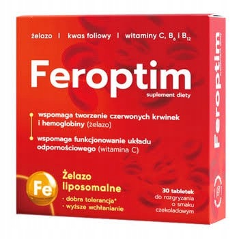 FEROPTIM 30 chocolate flavoured chewable tablets DW 12.2026
