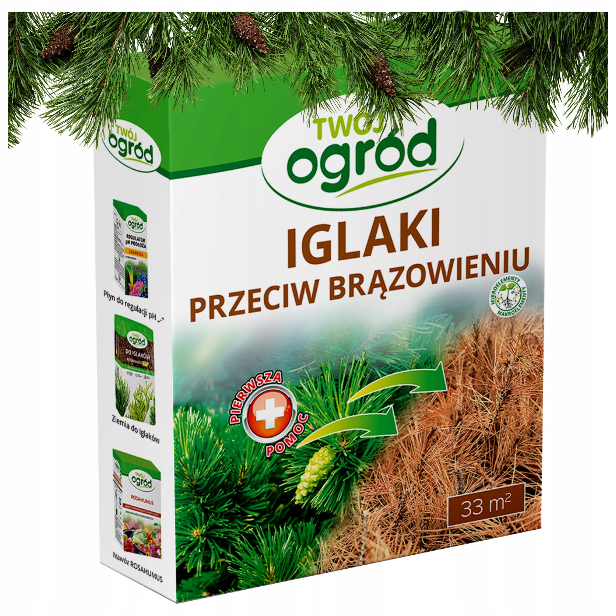 FERTILIZER FOR CONIFERS 1kg MAGNESIUM SULFATE Against Browning Needles Granulated