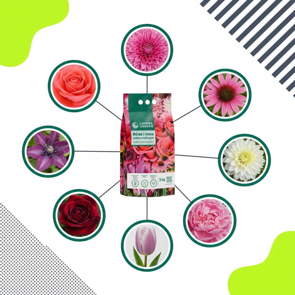 FERTILIZER FOR ROSES OF FLOWERING PLANTS LONG-ACTING LUVENA GARDEN 5KG Fertilizer type multicomponent