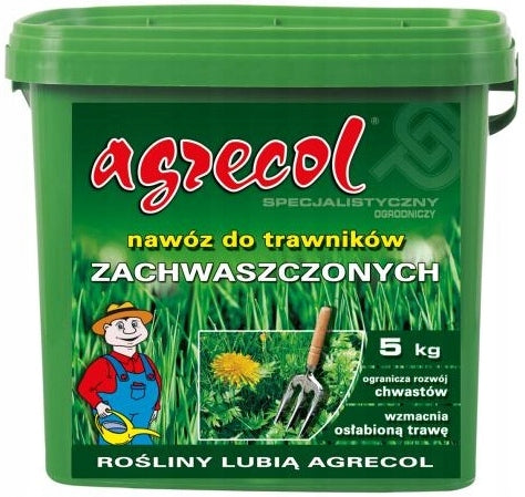 FERTILIZER FOR WEEDED LAWNS Agrecol 5 kg